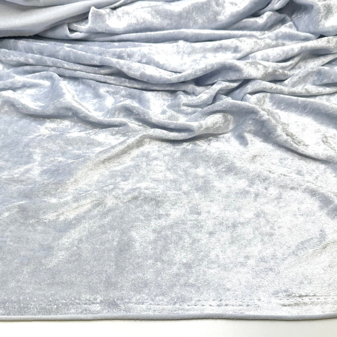 Disco Diva - Knitted Velour Polyester Blend Knit - Grey - 1.6M Bundle - True Deadstock fabric Fabric by private - Sustainable Textile | FABCYCLE