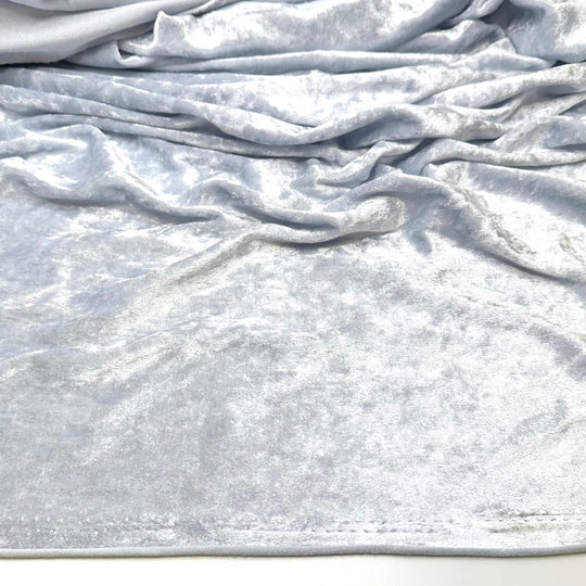 Disco Diva - Knitted Velour Polyester Blend Knit - Grey - 1.6M Bundle - True Deadstock fabric Fabric by private - Sustainable Textile | FABCYCLE