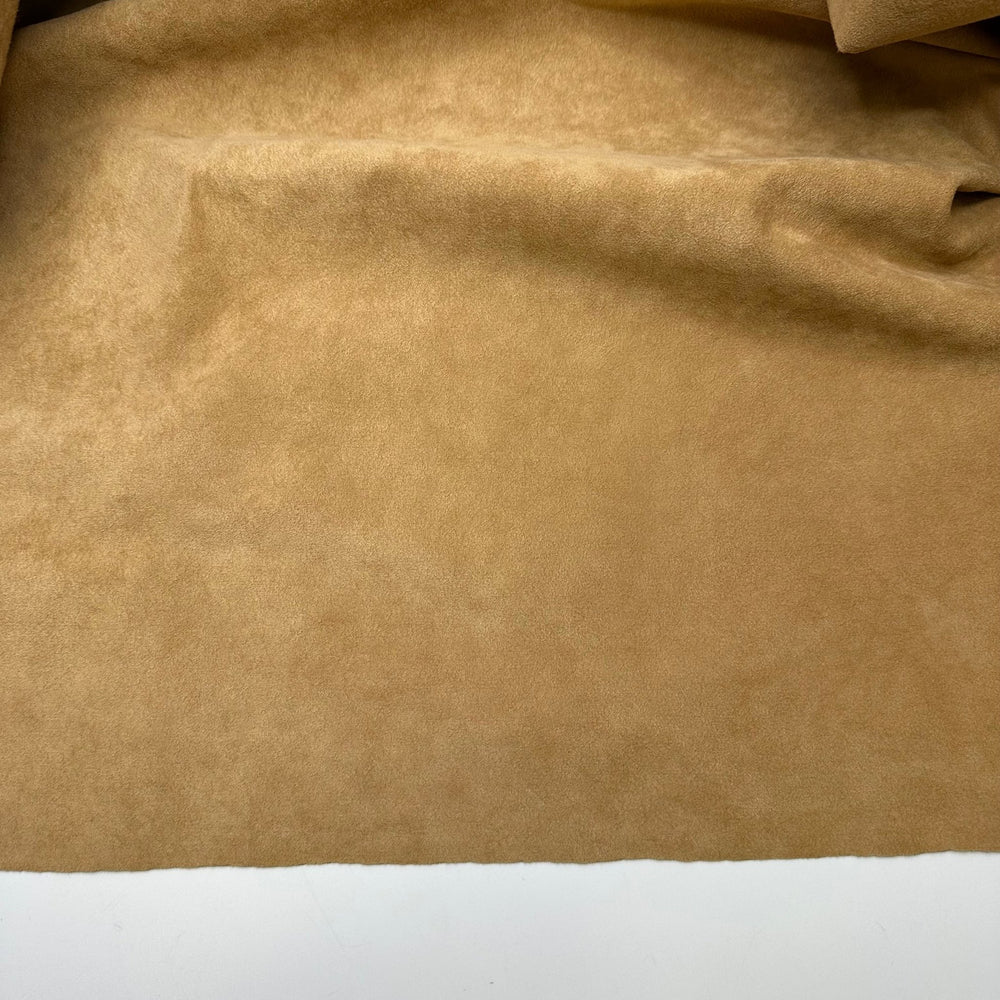 Disco Era - Faux Ultra Suede Woven - Beige - 2.2M Bundle - True Deadstock fabric Fabric by private - Sustainable Textile | FABCYCLE