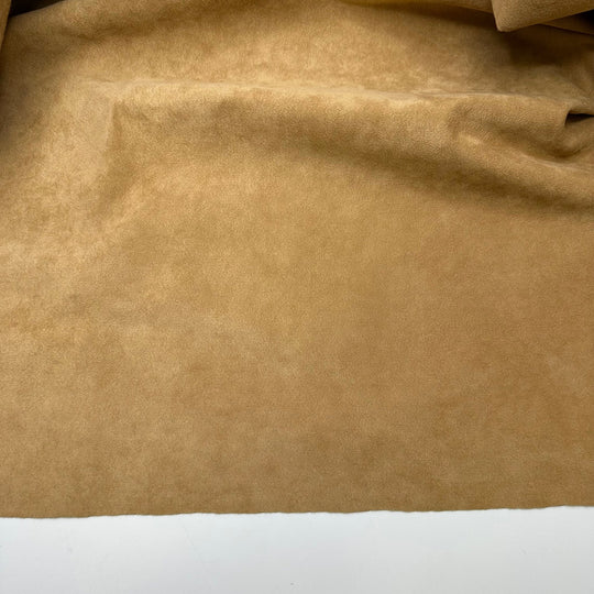 Disco Era - Faux Ultra Suede Woven - Beige - 2.2M Bundle - True Deadstock fabric Fabric by private - Sustainable Textile | FABCYCLE