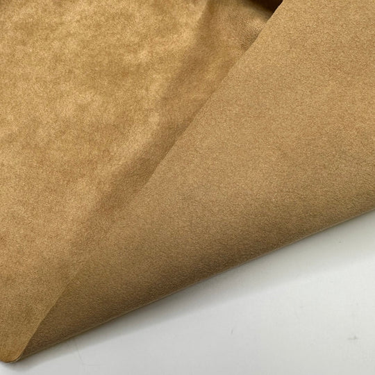 Disco Era - Faux Ultra Suede Woven - Beige - 2.2M Bundle - True Deadstock fabric Fabric by private - Sustainable Textile | FABCYCLE