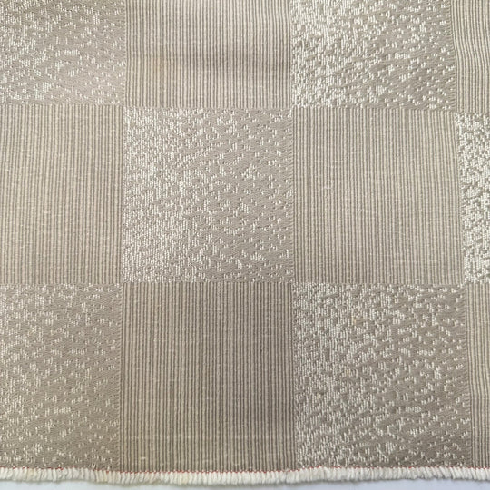 Disco Flashbacks - Vintage Cotton Blend Woven - Light Beige Geometric - 1.7M Bundle - True Deadstock fabric Fabric by private - Sustainable Textile | FABCYCLE