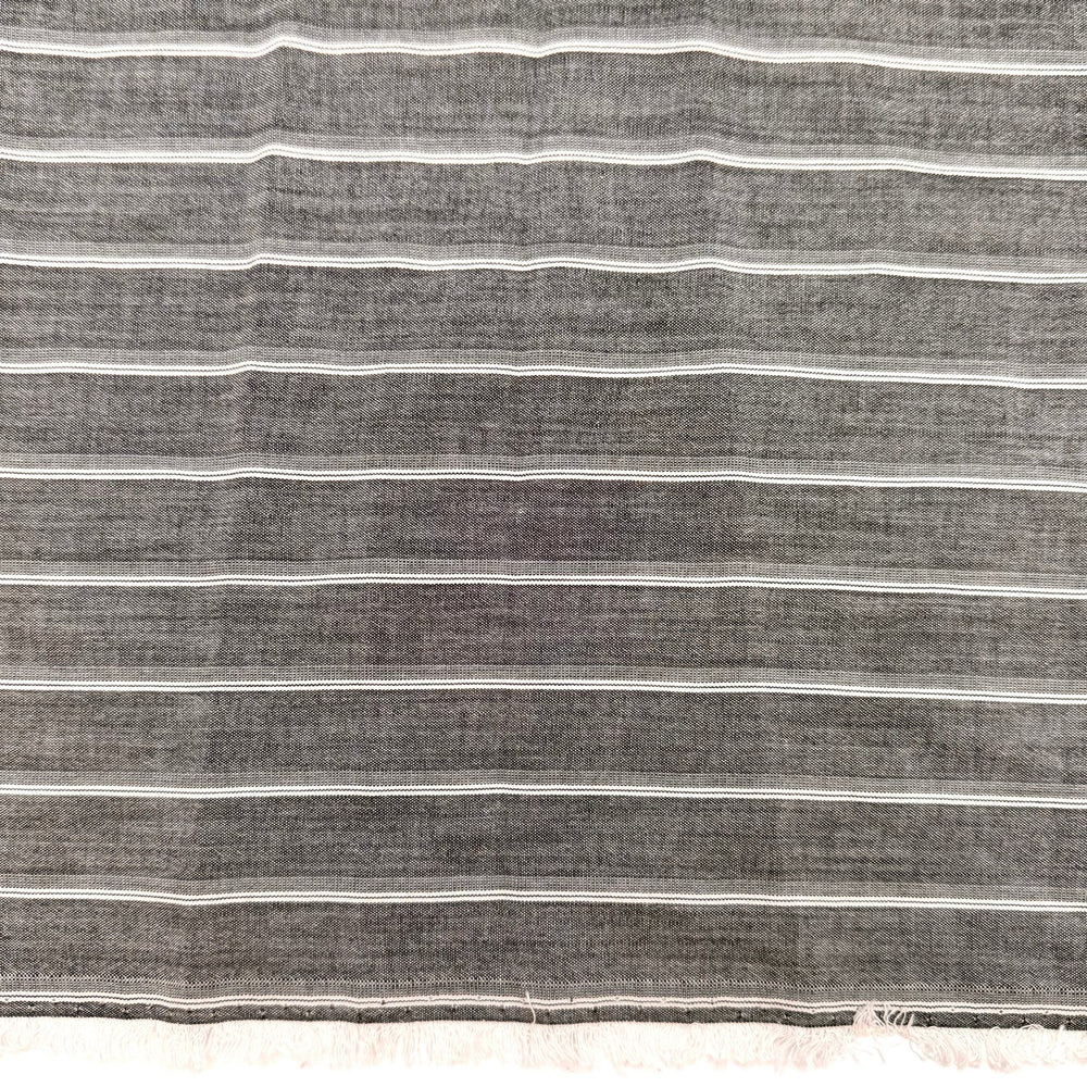 DIY Dress Code - Cotton/Poly Woven - White/Grey Pinstripe - 1.5M Bundle - True Deadstock fabric Fabric by private - Sustainable Textile | FABCYCLE