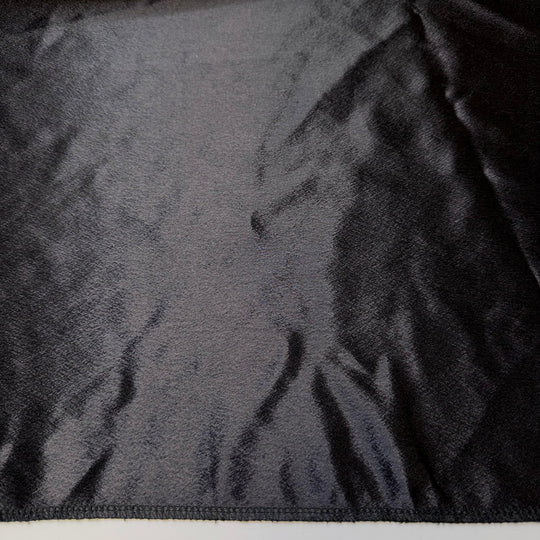 DIY Luxury - Satin Poly Woven - Black - 1.35M Bundle - True Deadstock fabric Fabric by private - Sustainable Textile | FABCYCLE