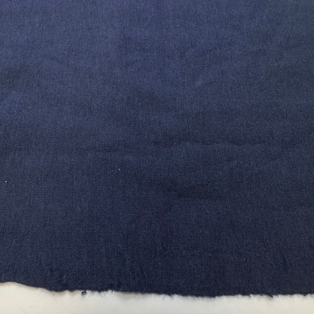 Doctor Jones - Jersey Fleece Cotton/Bamboo Knit - Navy - 3.15M Bundle - True Deadstock fabric Fabric by private - Sustainable Textile | FABCYCLE