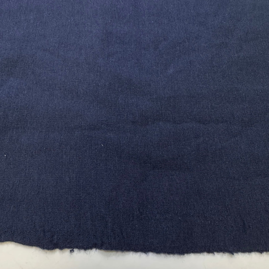 Doctor Jones - Jersey Fleece Cotton/Bamboo Knit - Navy - 3.15M Bundle - True Deadstock fabric Fabric by private - Sustainable Textile | FABCYCLE