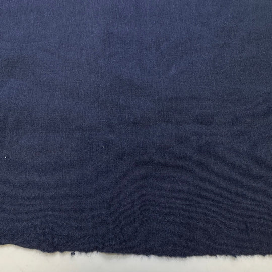 Doctor Jones - Jersey Fleece Cotton/Bamboo Knit - Navy - 3.15M Bundle - True Deadstock fabric Fabric by private - Sustainable Textile | FABCYCLE