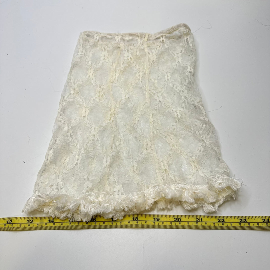 Doll Lace Skirt Accessories - Light Cream - Individual - True Deadstock supplies Fabric by private - Sustainable Textile | FABCYCLE