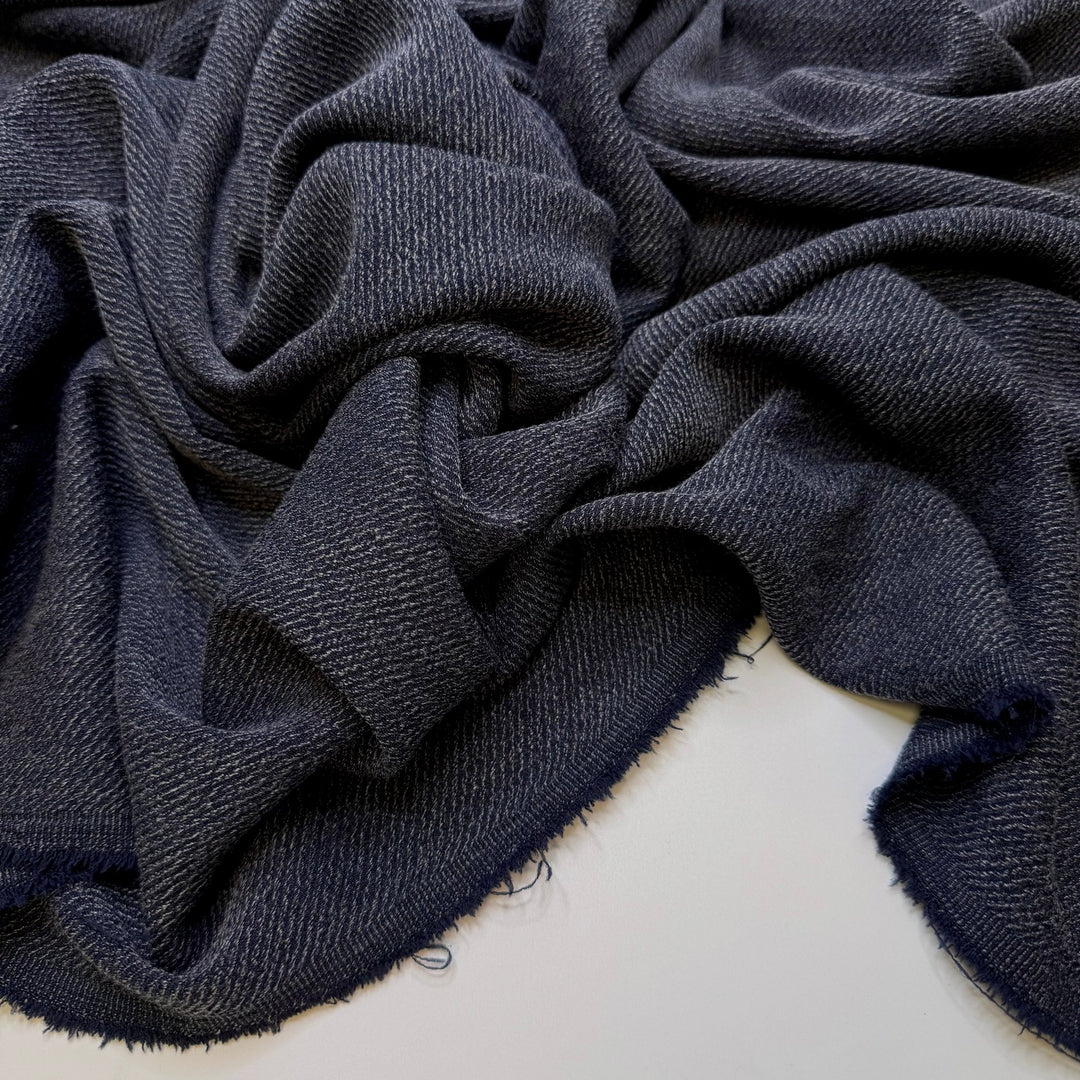 Donating My Stash - Polyester Blend Woven - Navy - 2.7M Bundle - True Deadstock fabric Fabric by private - Sustainable Textile | FABCYCLE