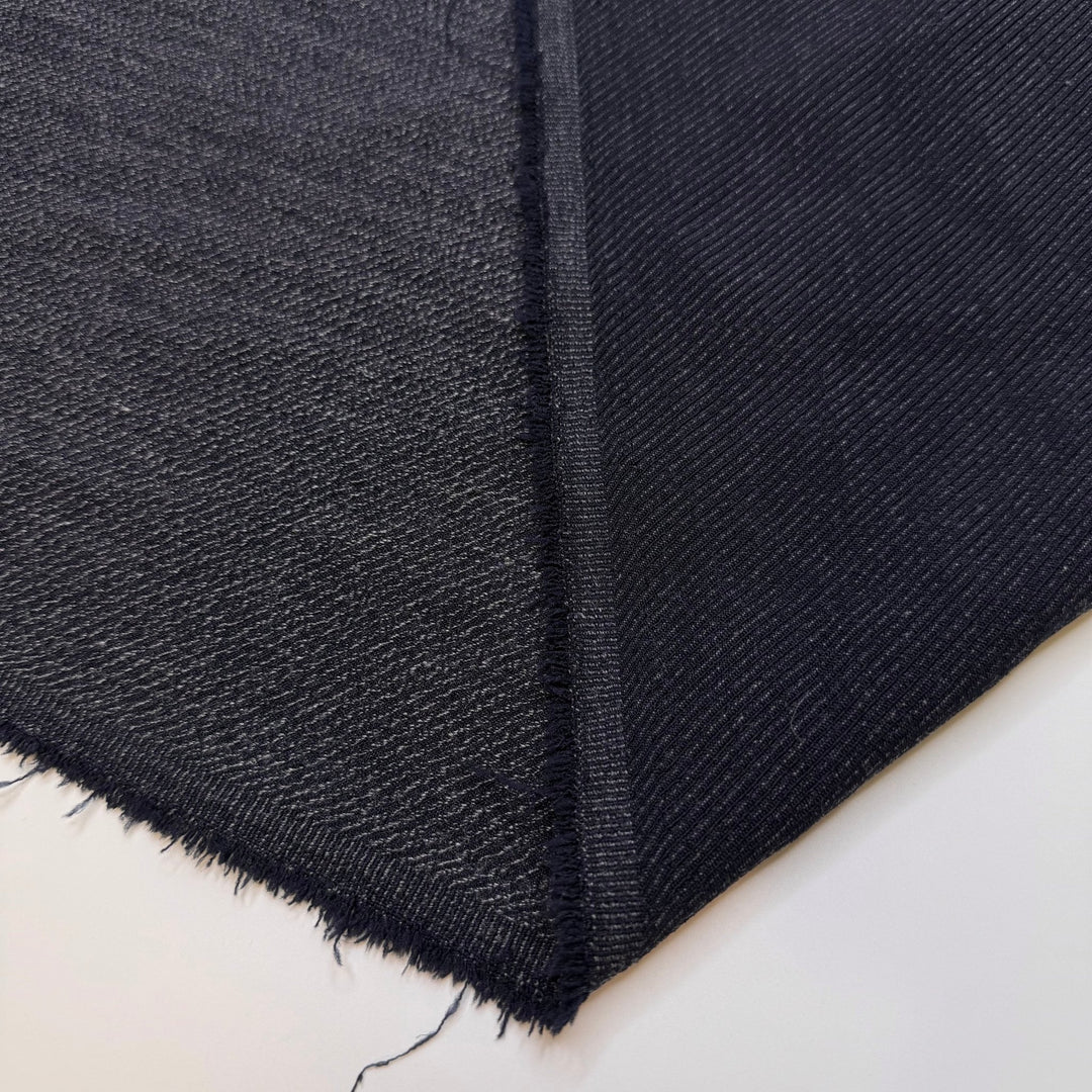 Donating My Stash - Polyester Blend Woven - Navy - 2.7M Bundle - True Deadstock fabric Fabric by private - Sustainable Textile | FABCYCLE