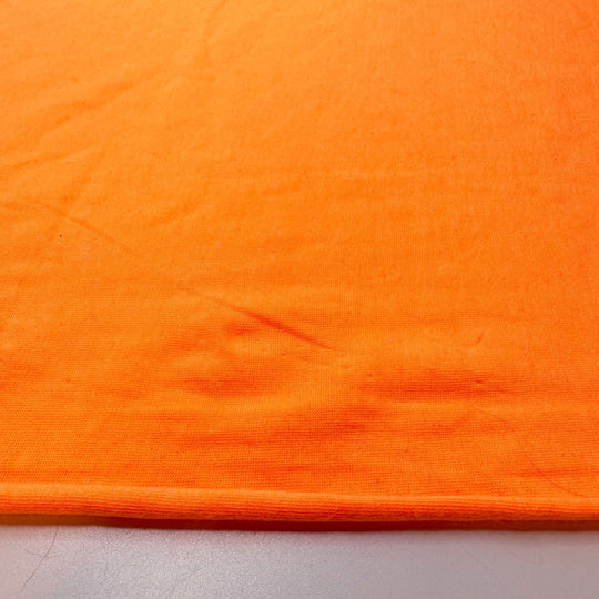 Dont Miss Me - Jersey Cotton Blend Knit - Neon Light Orange - 1.1M Bundle - True Deadstock fabric Fabric by private - Sustainable Textile | FABCYCLE