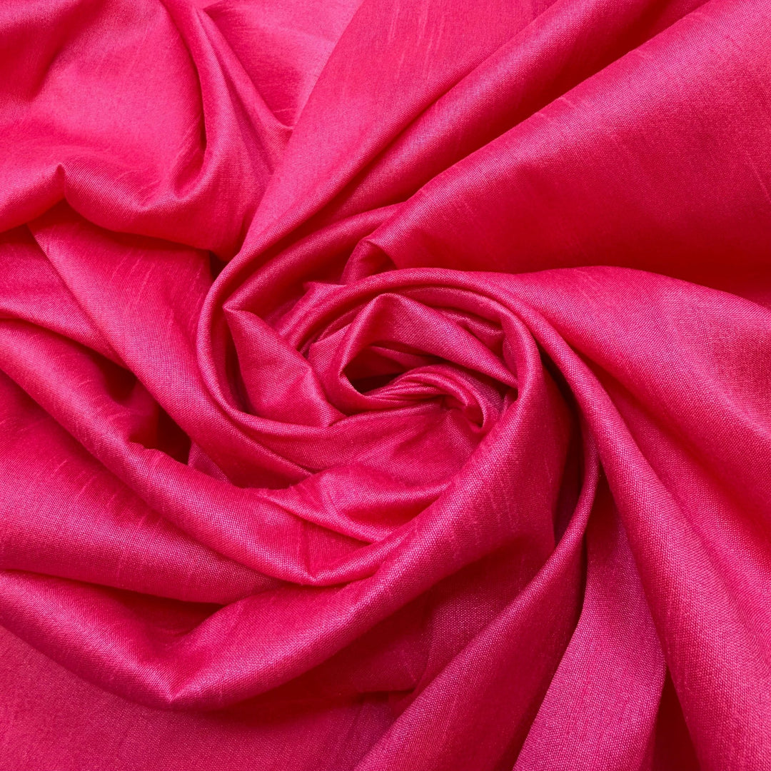 Don't Play With Your Food - Polyester Blend Woven - Dark Pink - 1.8M Bundle - True Deadstock fabric Fabric by private - Sustainable Textile | FABCYCLE