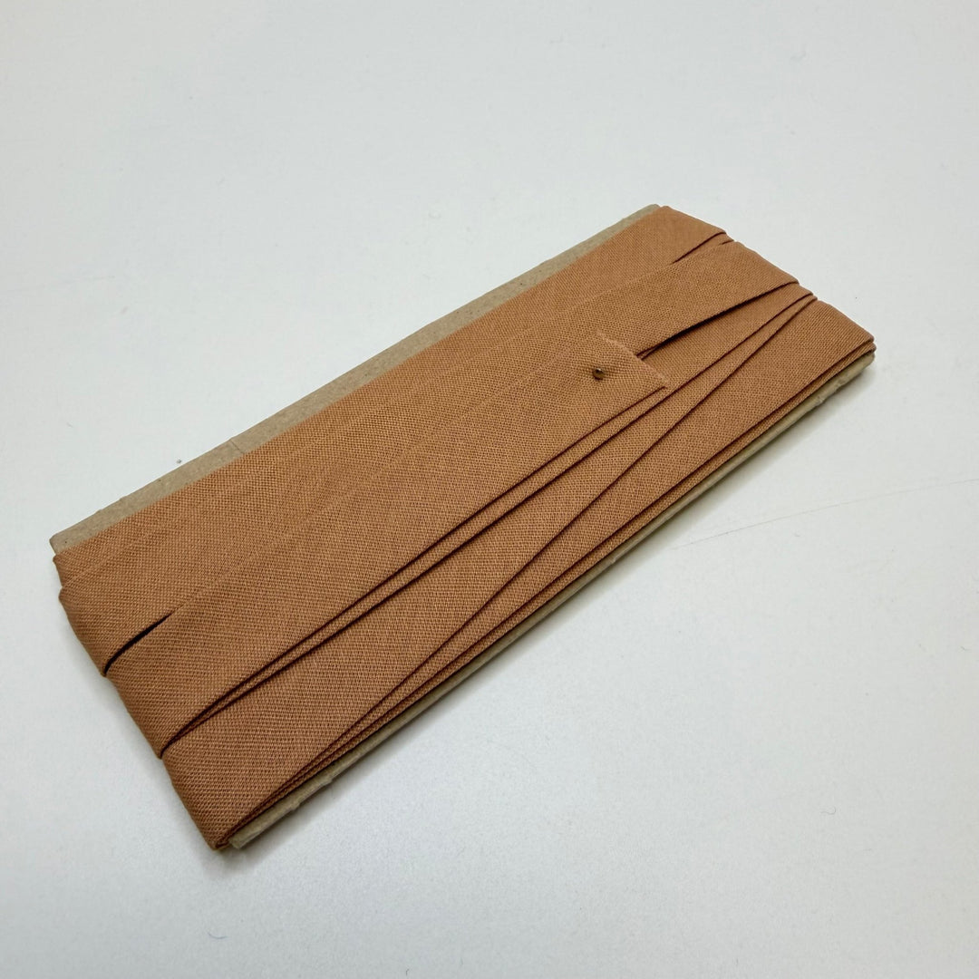 ½" Double Fold Woven Bias Tape - Beige - 2.75M Bundle - True Deadstock supplies Fabric by private - Sustainable Textile | FABCYCLE