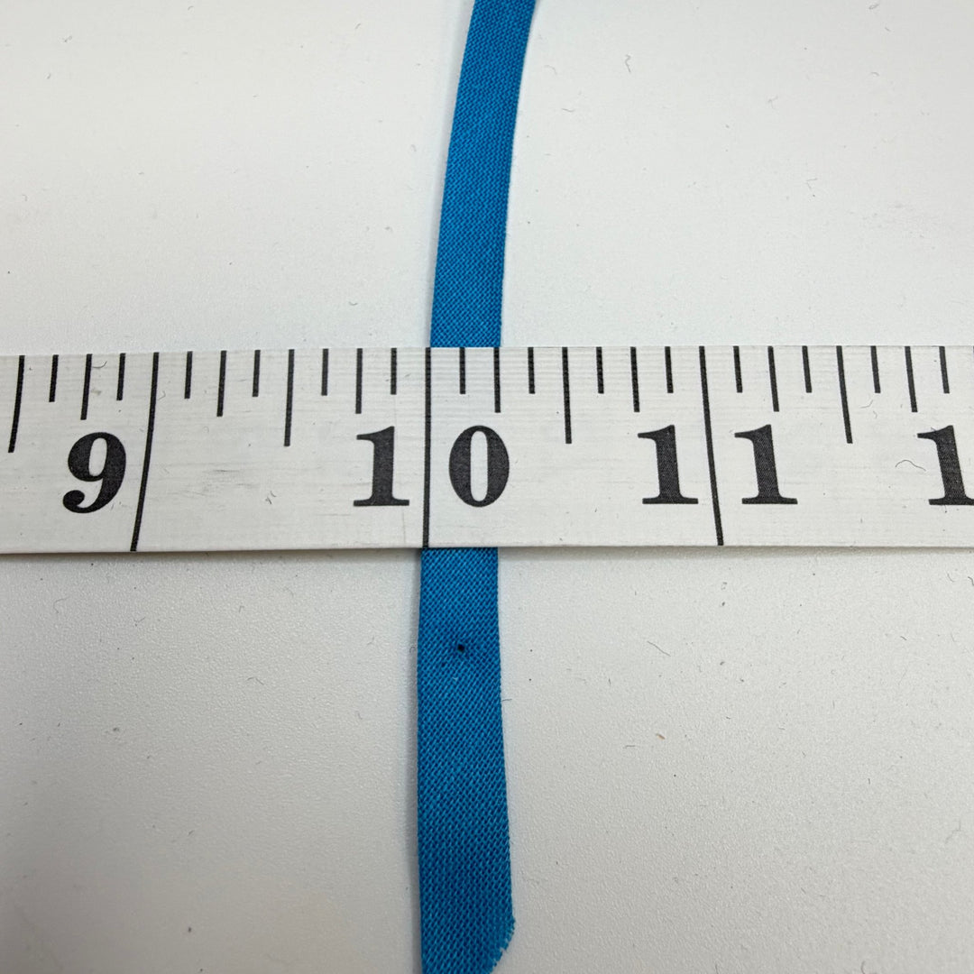 ¼" Double Fold Woven Bias Tape - Cerulean - 3.9M Bundle - True Deadstock supplies Fabric by private - Sustainable Textile | FABCYCLE