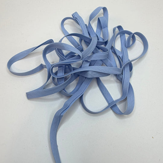 ¼" Double Fold Woven Bias Tape - Light Blue - 3M Bundle - True Deadstock supplies Fabric by private - Sustainable Textile | FABCYCLE