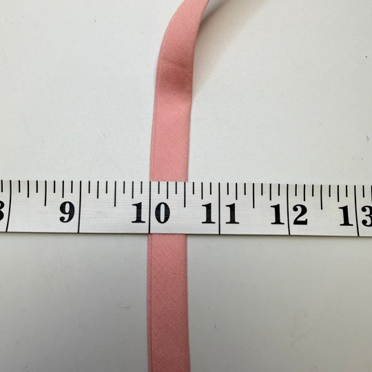 ⅝" Double Fold Woven Bias Tape - Light Pink - 1.5M Bundle - True Deadstock supplies Fabric by private - Sustainable Textile | FABCYCLE