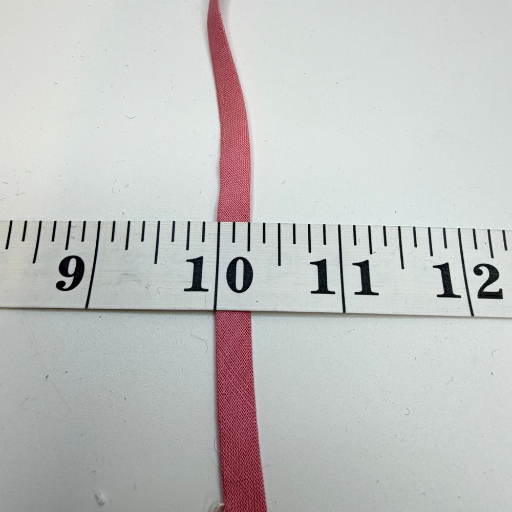 ¼" Double Fold Woven Bias Tape - Pink - 5.5M Bundle - True Deadstock supplies Fabric by private - Sustainable Textile | FABCYCLE