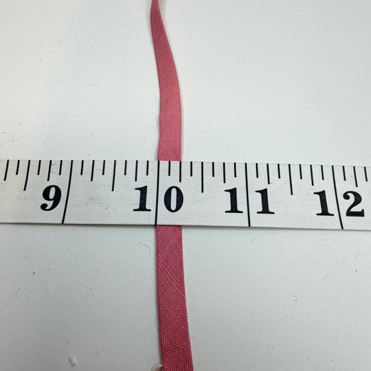 ¼" Double Fold Woven Bias Tape - Pink - 5.5M Bundle - True Deadstock supplies Fabric by private - Sustainable Textile | FABCYCLE