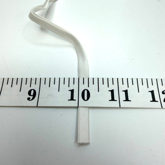 ¼" Double Fold Woven Bias Tape - White - 2.75M Bundle - True Deadstock supplies Fabric by private - Sustainable Textile | FABCYCLE