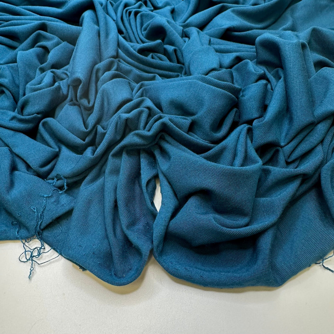 Down By The River - Jersey Cotton/Bamboo Knit - Dark Blue - Bundles - True Deadstock fabric Fabric by private - Sustainable Textile | FABCYCLE