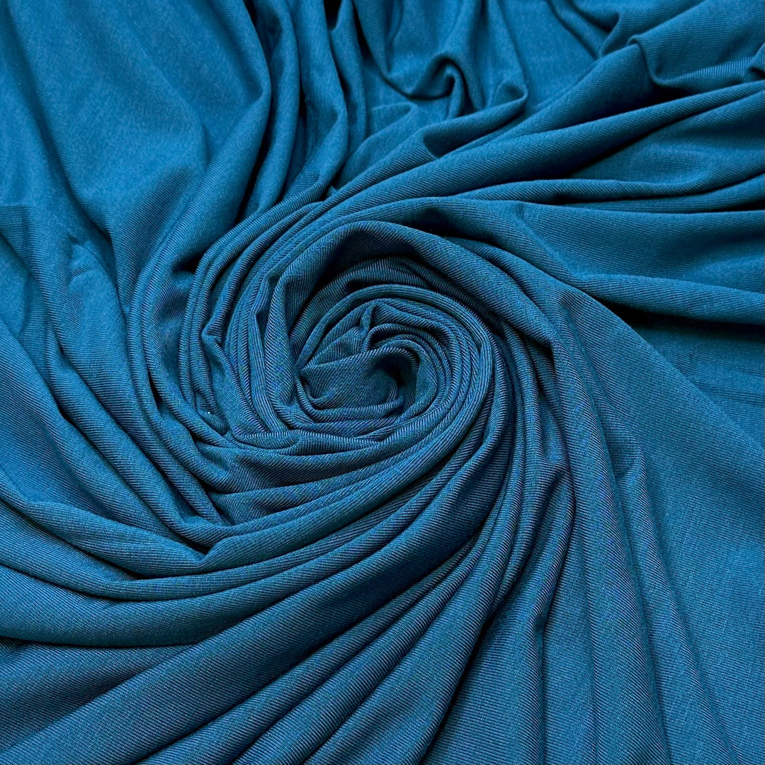 Down By The River - Jersey Cotton/Bamboo Knit - Dark Blue - Bundles - True Deadstock fabric Fabric by private - Sustainable Textile | FABCYCLE