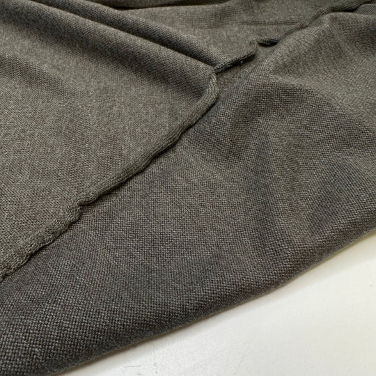 Down To Earth - Sweater Knit Rayon/Cotton Knit - Dark Grey - 2M Bundle - True Deadstock fabric Fabric by private - Sustainable Textile | FABCYCLE