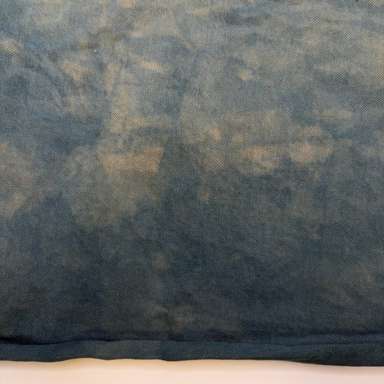 Downpour - Natural Dyed Denim Cotton Woven - Green/Beige Tie Dye Like - Bundles - True Deadstock fabric Fabric by private - Sustainable Textile | FABCYCLE