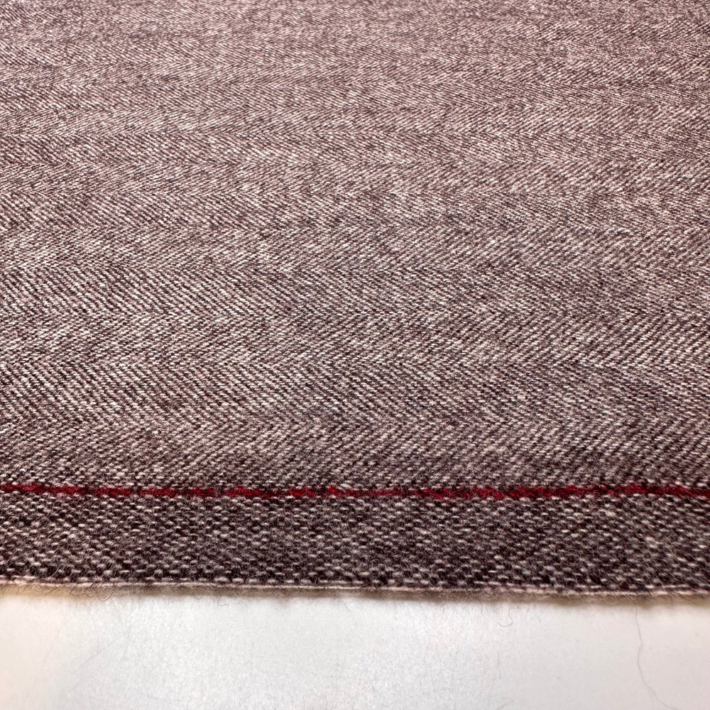 Dr Watson - Herringbone Wool Woven - Light Brown - 3.35M Bundle - True Deadstock fabric Fabric by private - Sustainable Textile | FABCYCLE