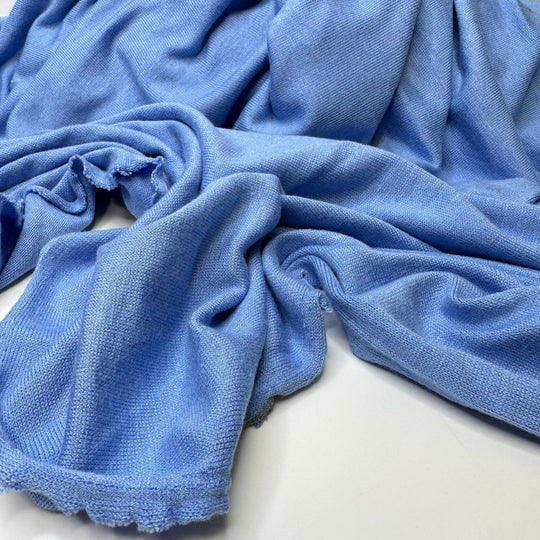 Dream Falling - Sweater Knit Rayon/Cotton Knit - Light Blue - Bundles - True Deadstock fabric Fabric by private - Sustainable Textile | FABCYCLE