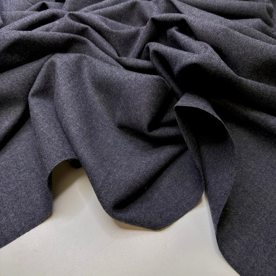 Dream Job - Wool Woven - Dark Grey - 2.5M Bundle - True Deadstock fabric Fabric by private - Sustainable Textile | FABCYCLE