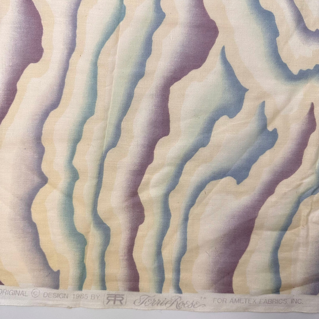 Dreamscape - Vintage Cotton Blend Woven - Cream Multi Abstract - Bundles - True Deadstock fabric Fabric by private - Sustainable Textile | FABCYCLE