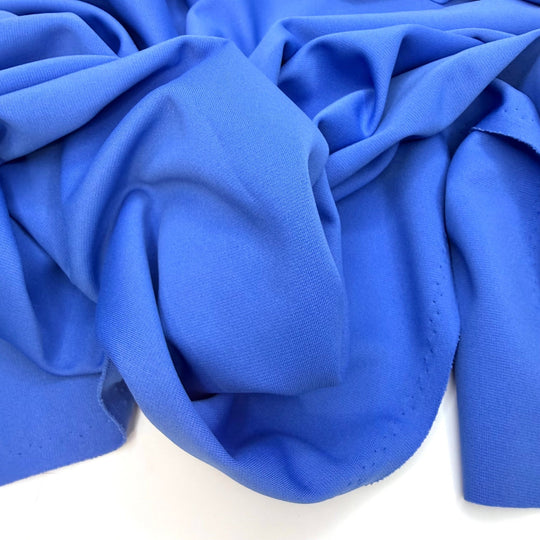 Dress Transformation - Interlock Polyester Blend Knit - Blue - 1.75M Bundle - True Deadstock fabric Fabric by private - Sustainable Textile | FABCYCLE