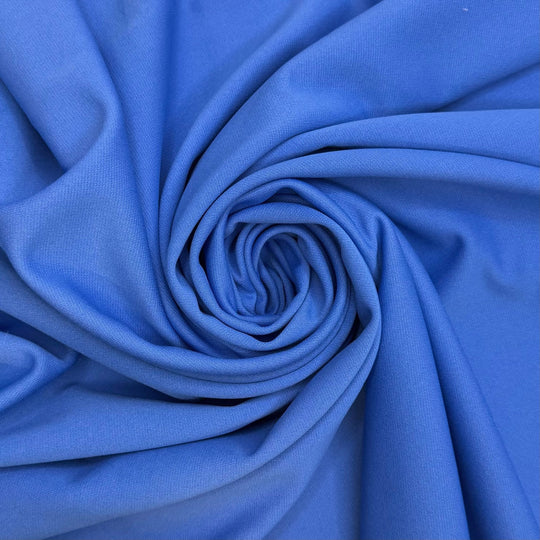 Dress Transformation - Interlock Polyester Blend Knit - Blue - 1.75M Bundle - True Deadstock fabric Fabric by private - Sustainable Textile | FABCYCLE