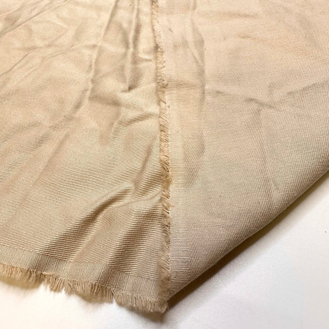 Dressing For My Dream Job - Twill Weave Cotton Woven - Light Beige - 2.75M Bundle - True Deadstock fabric Fabric by private - Sustainable Textile | FABCYCLE