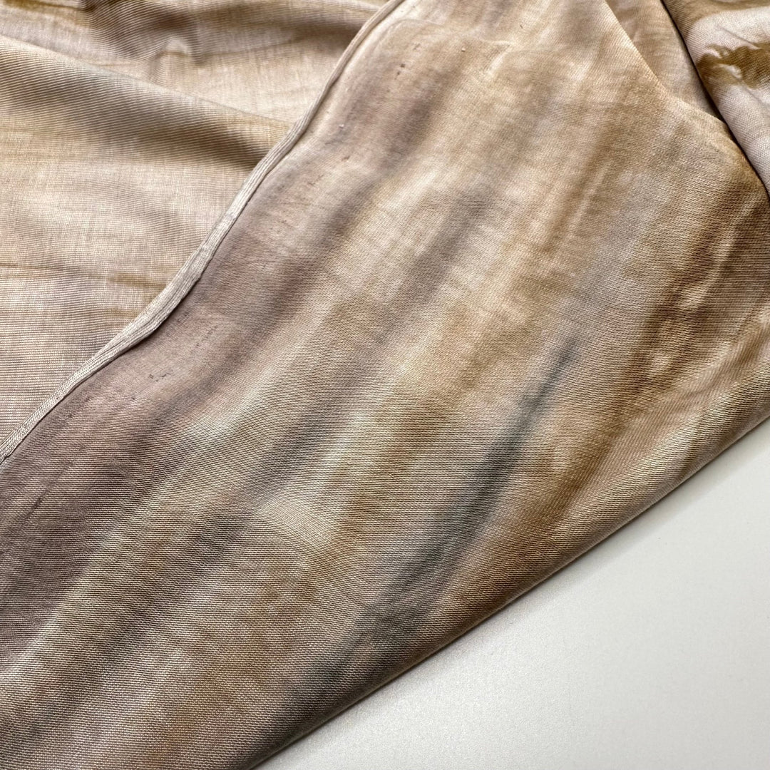 Driftwood - Jersey Bamboo Blend Knit - Grey/Beige Abstract Tie Dye - Bundles - True Deadstock fabric Fabric by private - Sustainable Textile | FABCYCLE