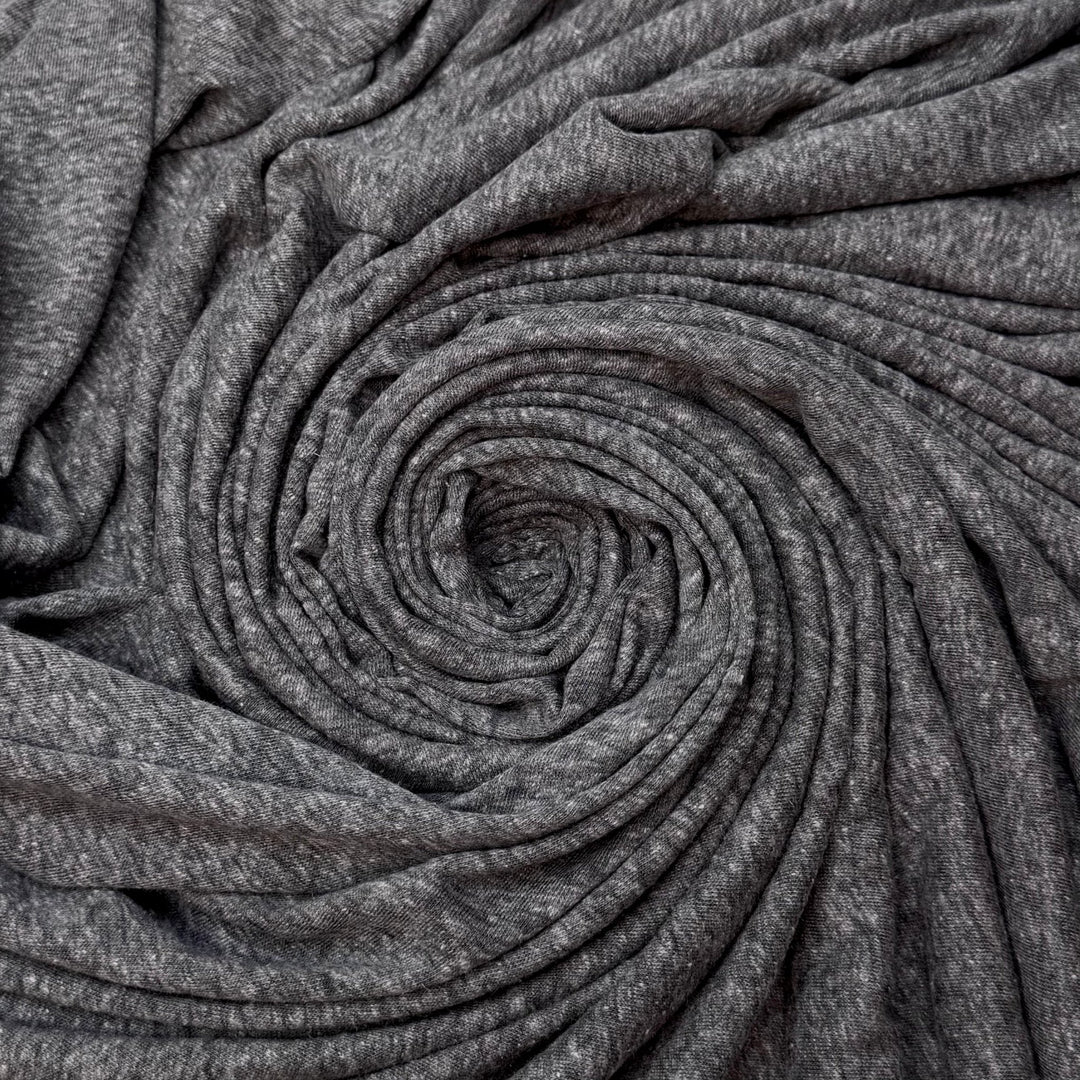 Drip Drop - Jersey Linen Knit - Grey - Bundles - True Deadstock fabric Fabric by private - Sustainable Textile | FABCYCLE