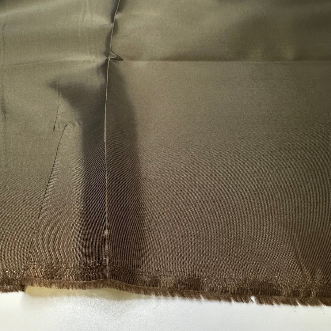 Driving Up A Mountain - Vintage Polyester Blend Woven - Dark Green - 2M Bundle - True Deadstock fabric Fabric by private - Sustainable Textile | FABCYCLE