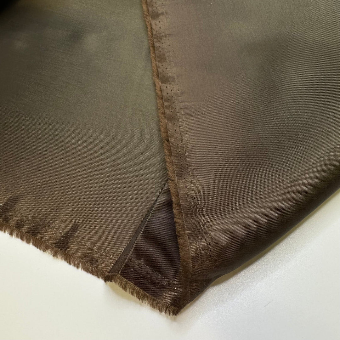 Driving Up A Mountain - Vintage Polyester Blend Woven - Dark Green - 2M Bundle - True Deadstock fabric Fabric by private - Sustainable Textile | FABCYCLE