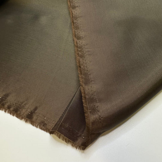Driving Up A Mountain - Vintage Polyester Blend Woven - Dark Green - 2M Bundle - True Deadstock fabric Fabric by private - Sustainable Textile | FABCYCLE