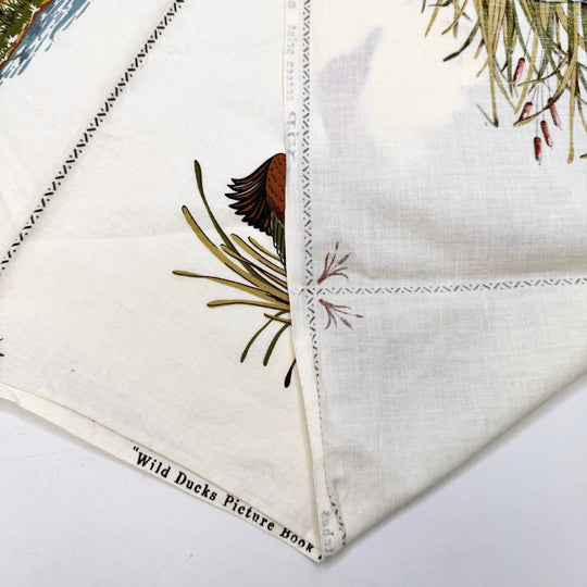 Duck Duck Quilt - Vintage Cotton Woven - Cream Multi Ducks - 1.2M Bundle - True Deadstock fabric Fabric by private - Sustainable Textile | FABCYCLE