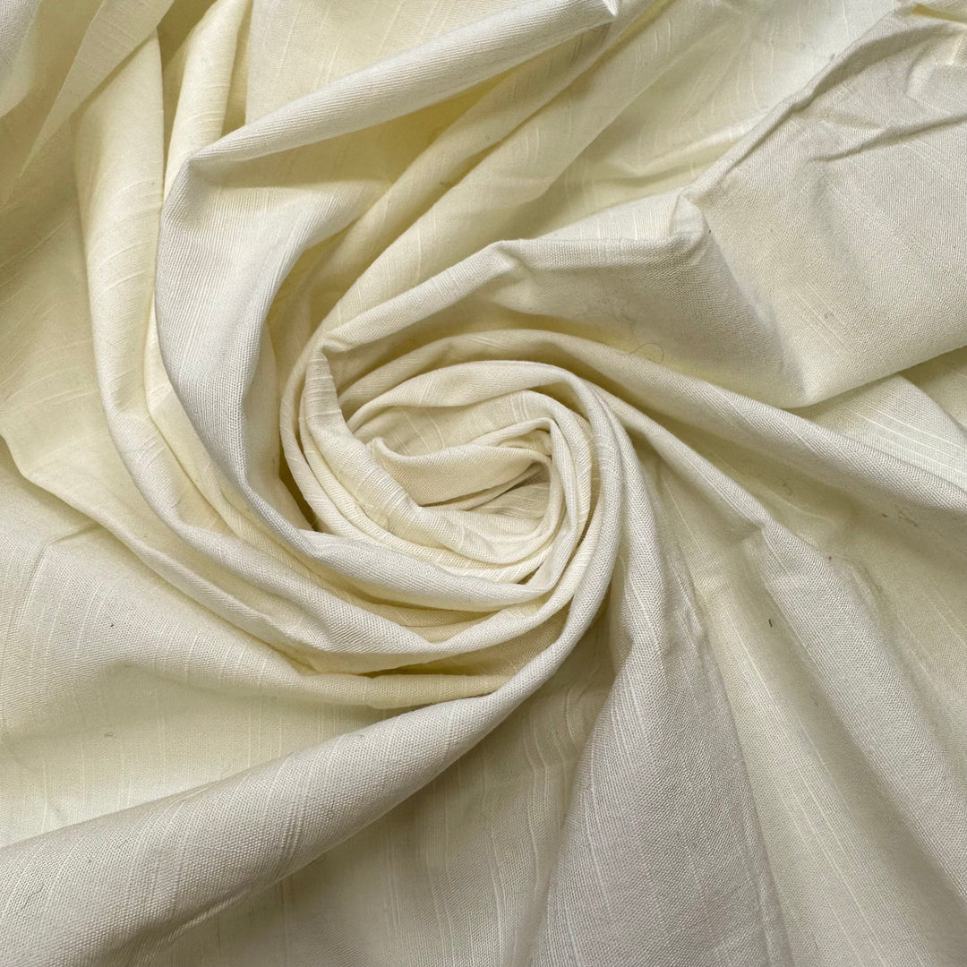 Dust In The Air - Natural Blend Woven - Light Cream - 1M Bundle - True Deadstock fabric Fabric by private - Sustainable Textile | FABCYCLE