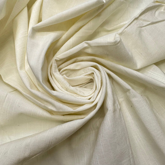Dust In The Air - Natural Blend Woven - Light Cream - 1M Bundle - True Deadstock fabric Fabric by private - Sustainable Textile | FABCYCLE