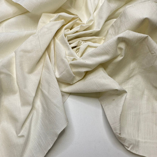 Dust In The Air - Natural Blend Woven - Light Cream - 1M Bundle - True Deadstock fabric Fabric by private - Sustainable Textile | FABCYCLE