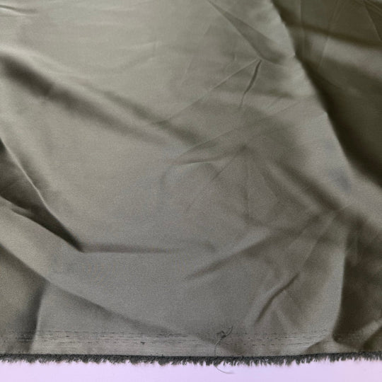Dust Off The Christmas Decorations - Satin Poly Woven - Green - 2M Bundle - True Deadstock fabric Fabric by private - Sustainable Textile | FABCYCLE