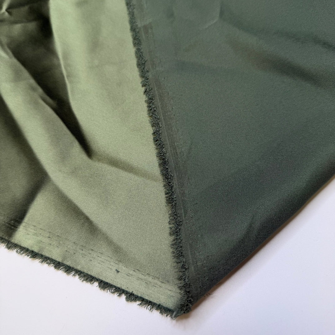 Dust Off The Christmas Decorations - Satin Poly Woven - Green - 2M Bundle - True Deadstock fabric Fabric by private - Sustainable Textile | FABCYCLE