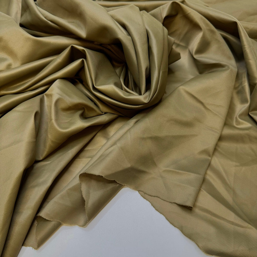 Dusting Off My Sewing Machine - Polyester Blend Knit - Dark Beige - 1.9M Bundle - True Deadstock fabric Fabric by private - Sustainable Textile | FABCYCLE