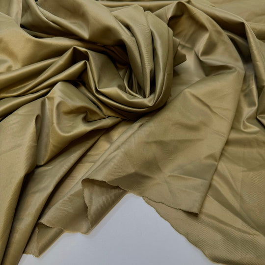 Dusting Off My Sewing Machine - Polyester Blend Knit - Dark Beige - 1.9M Bundle - True Deadstock fabric Fabric by private - Sustainable Textile | FABCYCLE