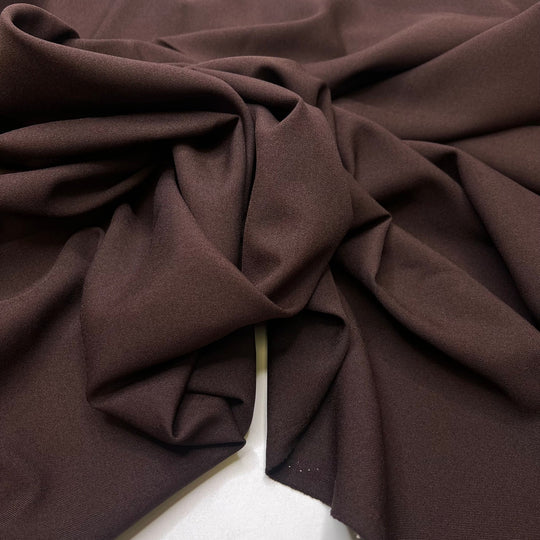 Dwight Schrute Suit - Polyester Blend Woven - Dark Brown - 4M Bundle - True Deadstock fabric Fabric by private - Sustainable Textile | FABCYCLE