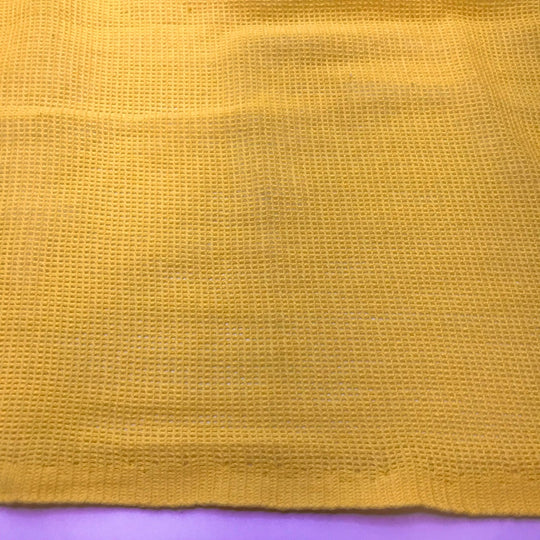 Early Morning Moments - Mesh Cotton Blend Knit - Yellow - 1.8M Bundle - True Deadstock fabric Fabric by private - Sustainable Textile | FABCYCLE