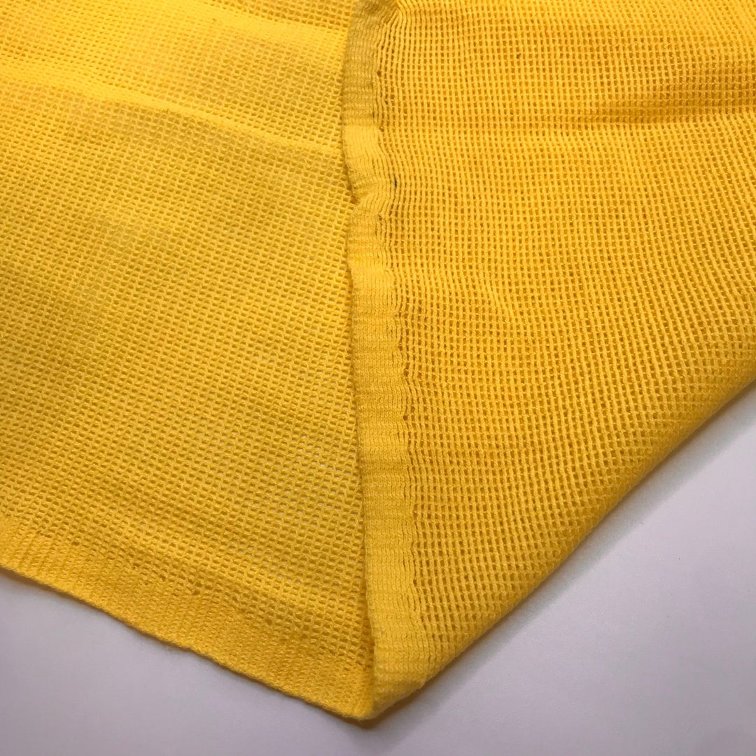 Early Morning Moments - Mesh Cotton Blend Knit - Yellow - 1.8M Bundle - True Deadstock fabric Fabric by private - Sustainable Textile | FABCYCLE